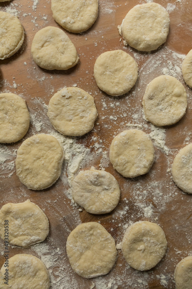 Dough circles Dough circles