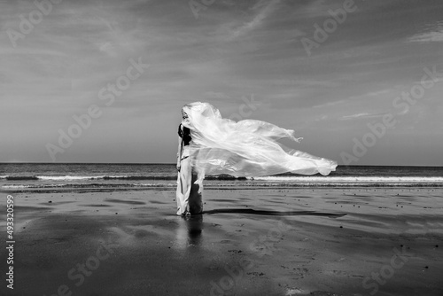 Bache plastique a la plage