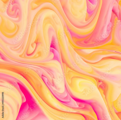 3D extruded pastel fluid shapes photo