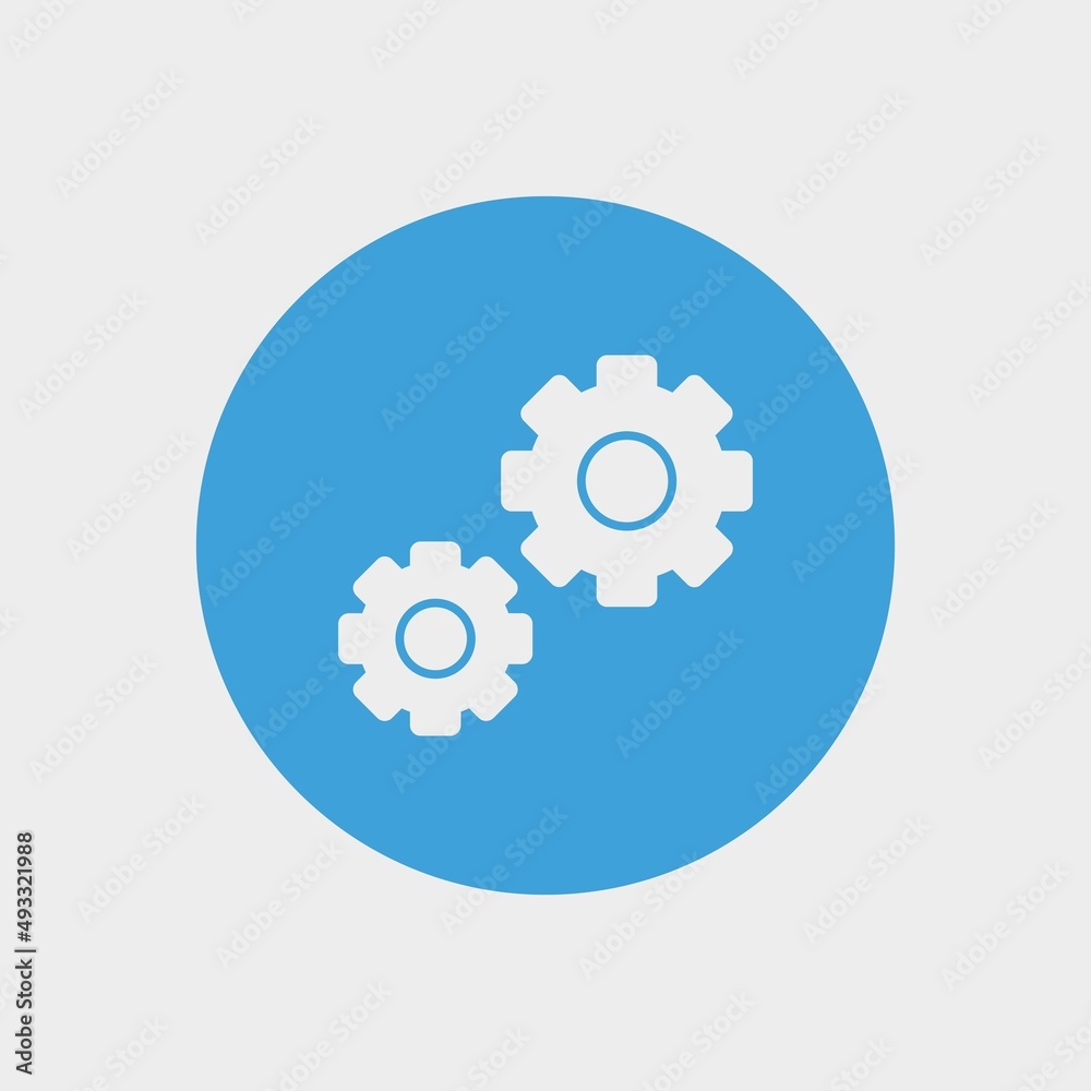 Gear_settings vector icon illustration sign Gear_settings vector icon illustration sign