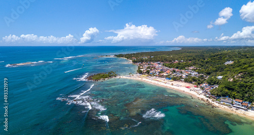 Imagem aera de Morro de São Paulo, Ilha de Tinharé, Cairú, Bahia, Brasil