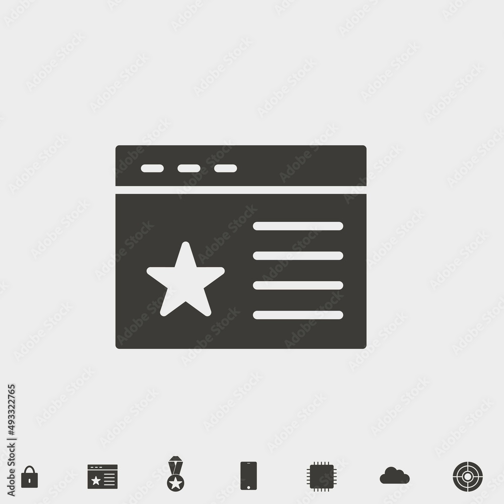 Web_page vector icon illustration sign Web_page vector icon illustration sign