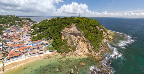 Imagem aérea de Morro de São Paulo, Ilha de Tinharé, Cairu, Bahia, Brasil