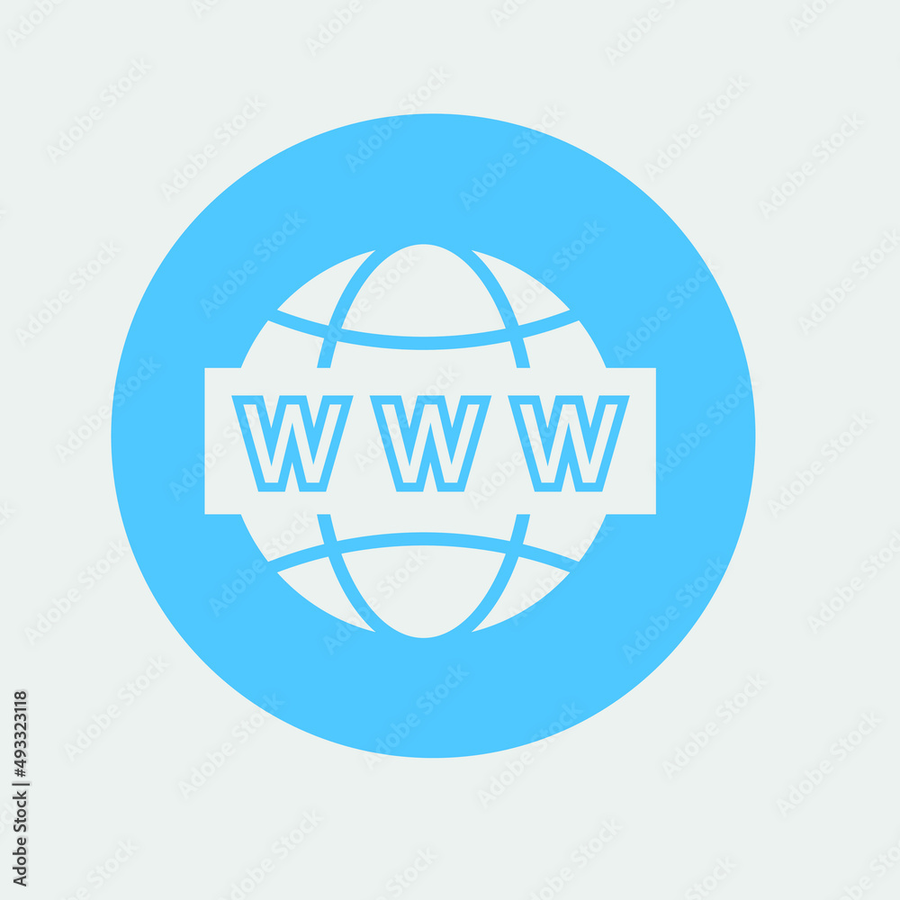 Internet_www vector icon illustration sign Internet_www vector icon illustration sign