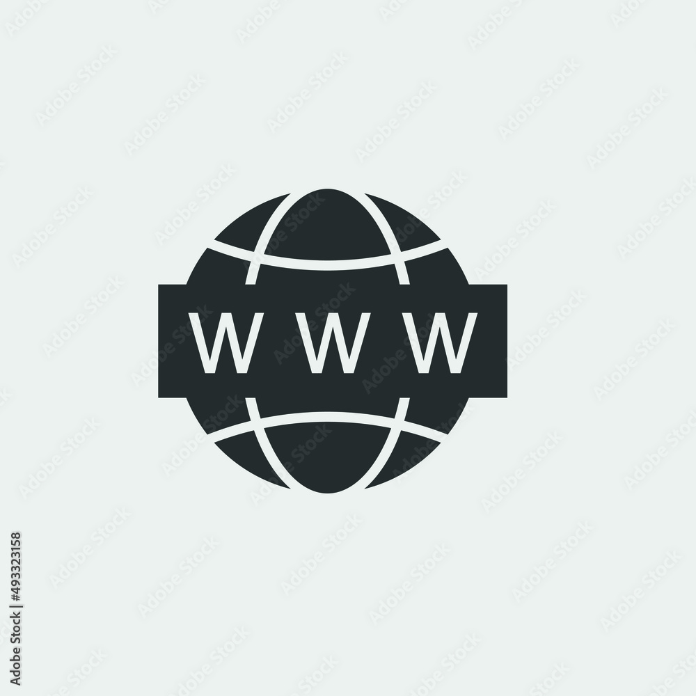 Internet_www vector icon illustration sign Internet_www vector icon illustration sign