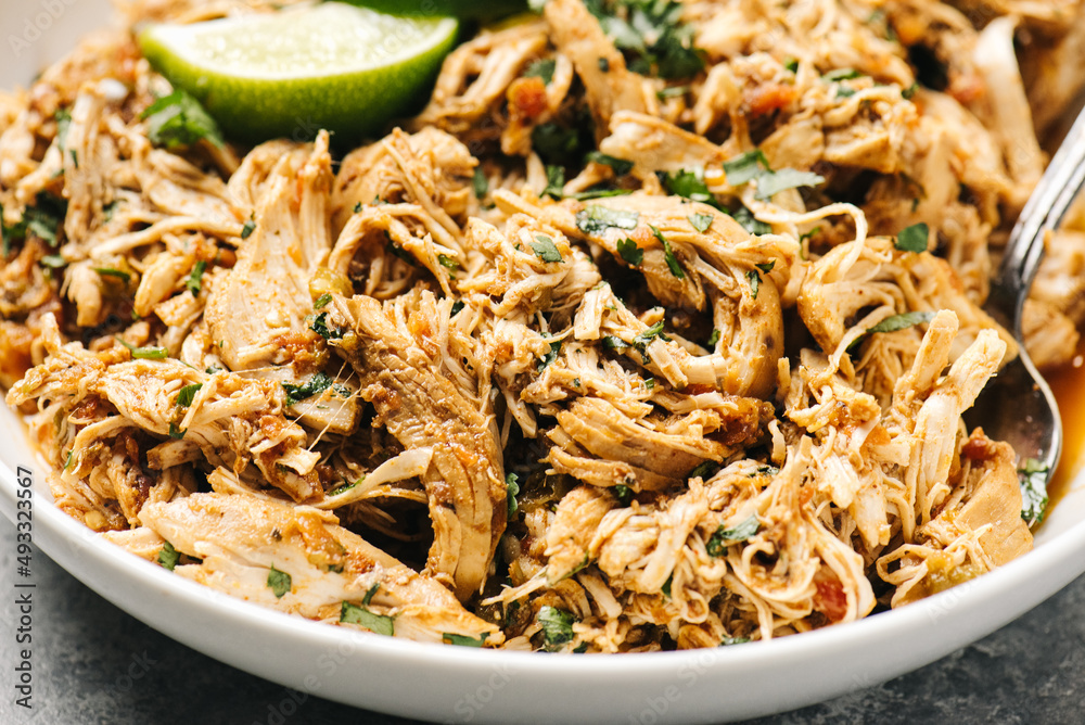 Spicy shredded salsa chicken Spicy shredded salsa chicken
