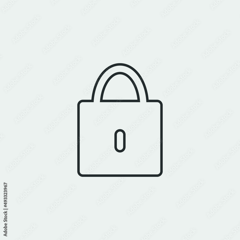 Lock_pad vector icon illustration sign Lock_pad vector icon illustration sign