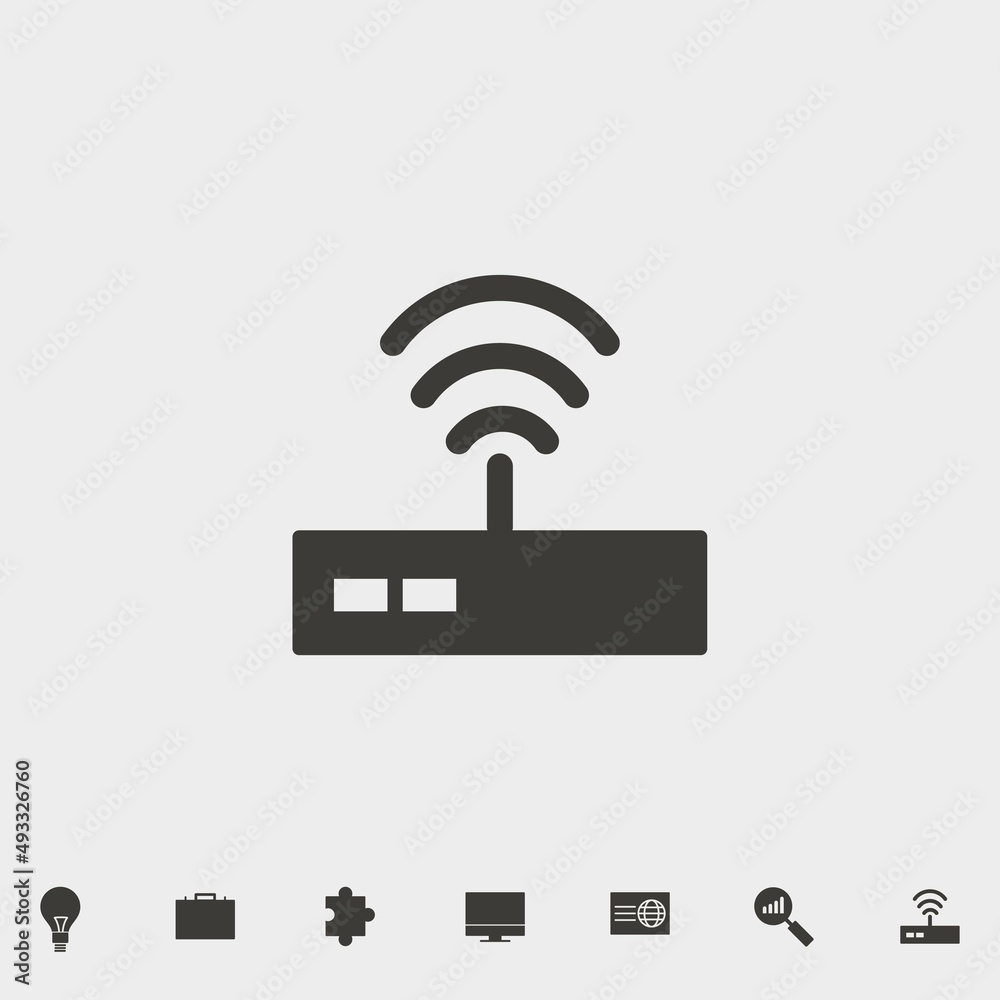 Router vector icon illustration sign Router vector icon illustration sign