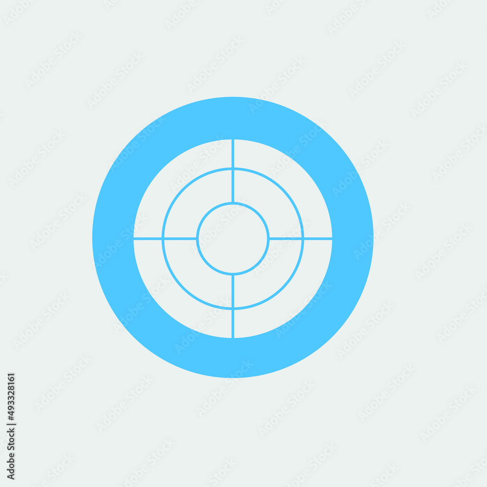 Target vector icon illustration sign Target vector icon illustration sign