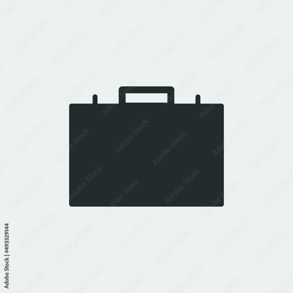 Briefcase vector icon illustration sign Briefcase vector icon illustration sign
