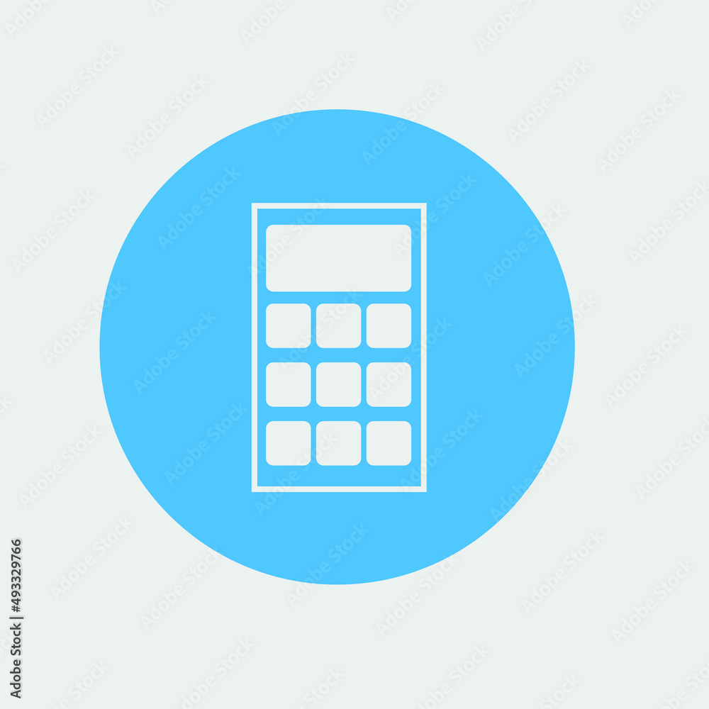 Calculator vector icon illustration sign Calculator vector icon illustration sign