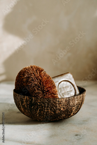 Coconut Cleaning Scourers and soap photo