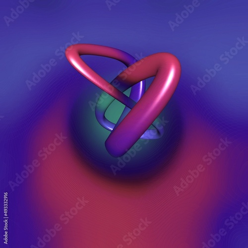3d abstract illustration of an object on a background