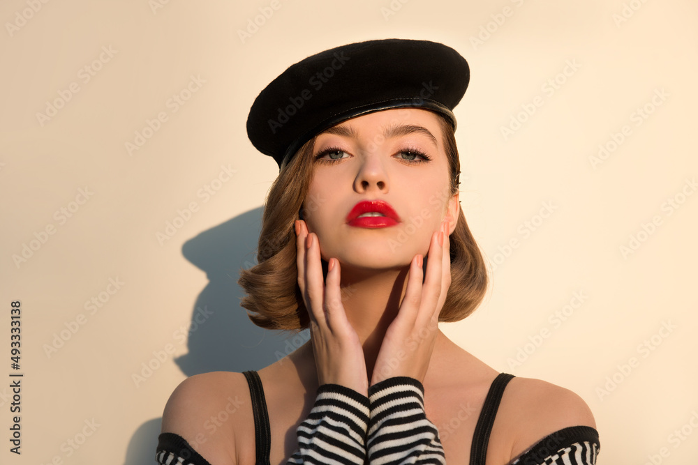 Beautiful young woman with clean perfect skin. Beautiful young woman with clean perfect skin.