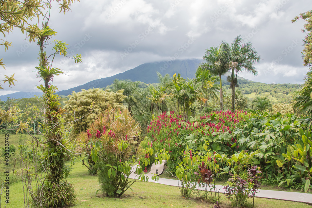 Arenal volcano is an active volcano in Costa Rica.