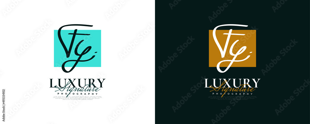 Naklejka premium Initial F and Y Logo Design in Elegant and Minimalist Handwriting Style. FY Signature Logo or Symbol for Wedding, Fashion, Jewelry, Boutique, and Business Identity