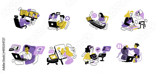 Online education and e learning concept