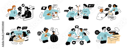 Charity and donation abstract concept