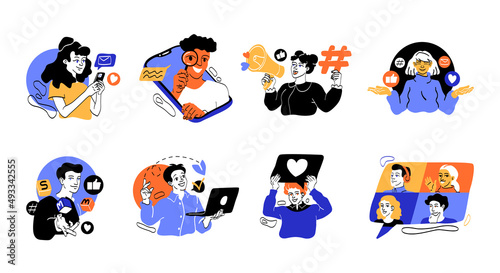 Social Media Marketing set