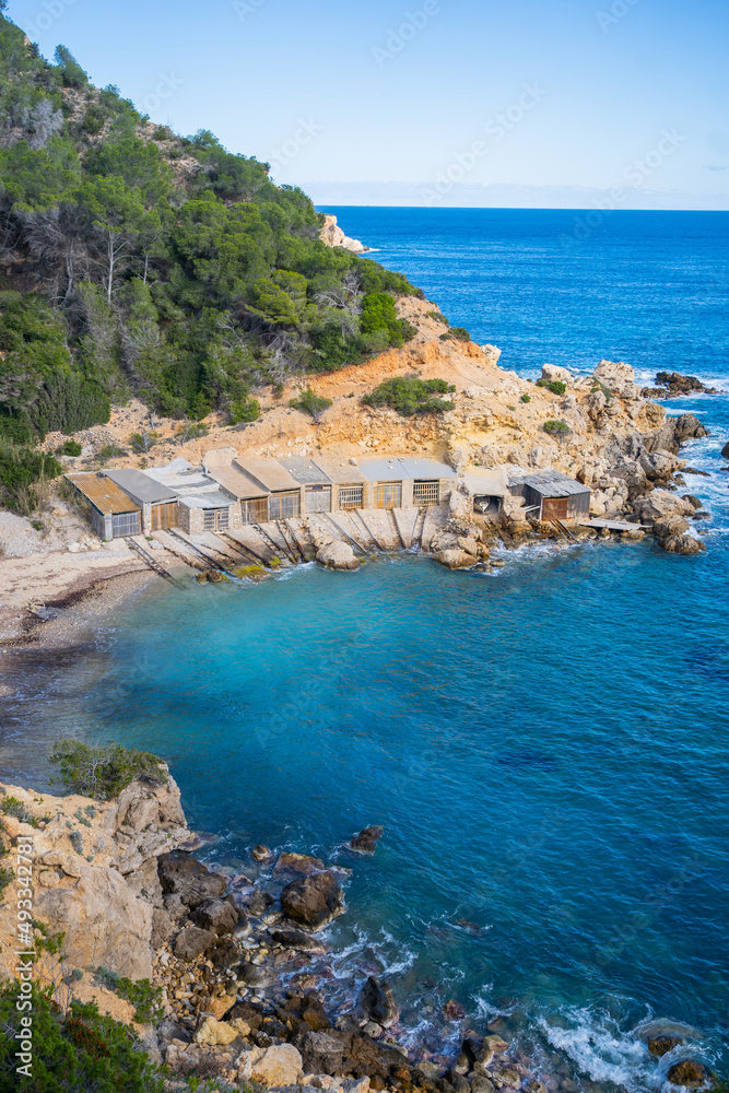 Bay In Ibiza. Bay In Ibiza.