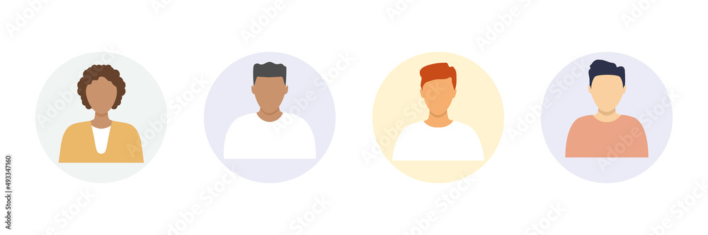 Men Avatar Set Isolated on White Background Simple Shape Men Avatar Set  of Men Avatar Icons High Quality Vector Illustration Stock Vector   Illustration of people pack 153254243