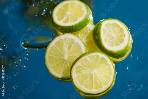 Sliced lemon fruit isolated, half, cutout