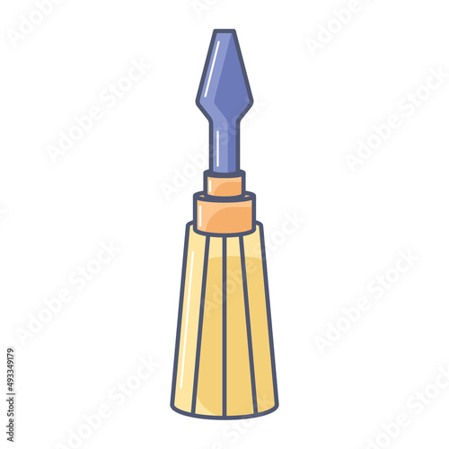Isolated colored screwdriver toy icon flat design Vector