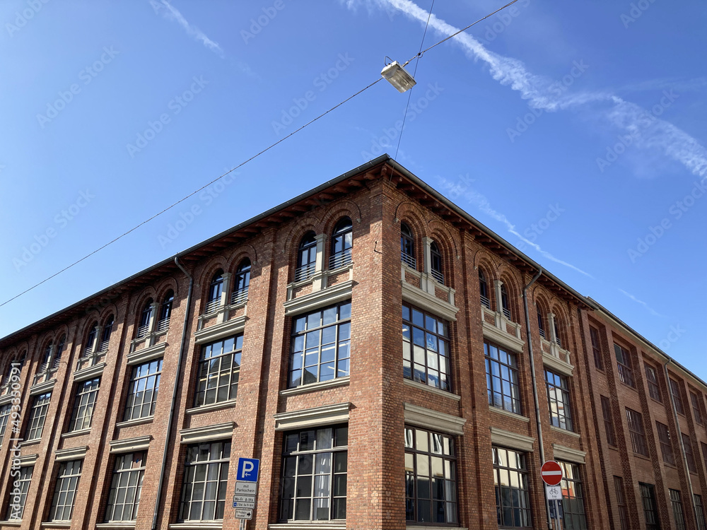 Sanierte Industriegebäude in der Innenstadt von Bielefeld, Nordrhein-Westfalen, Deutschland