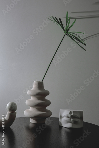Abstract still life of geometric objects  photo