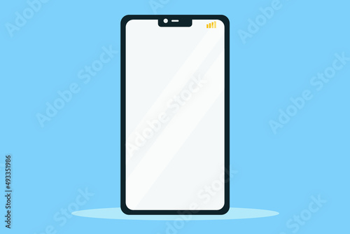 smartphone with blank screen for copy space