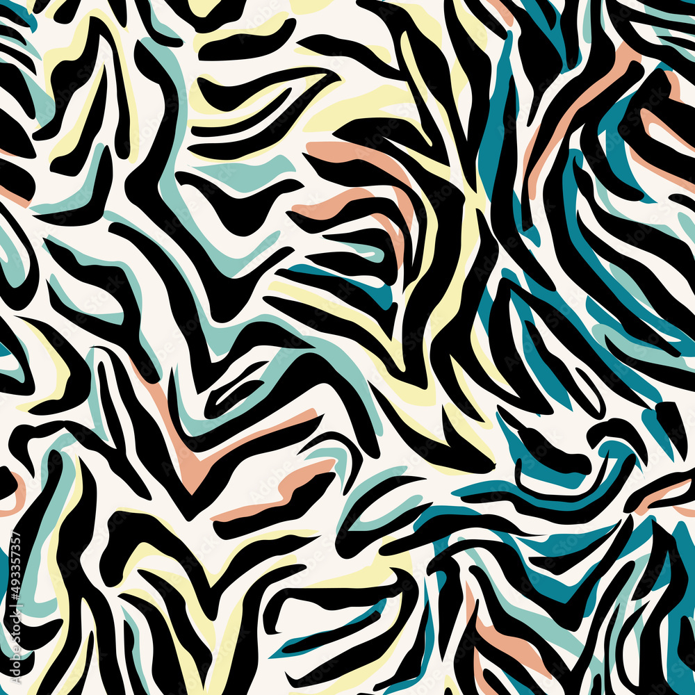 colorful zebra pattern design. Luminous fabric pattern. colorful zebra pattern design. Luminous fabric pattern.