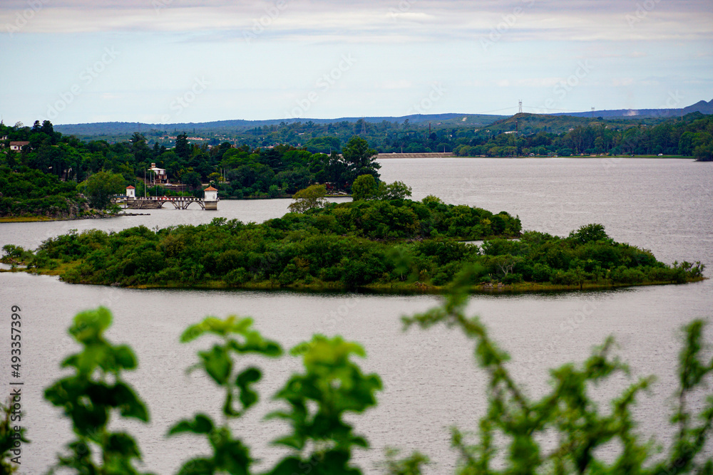 Obraz premium Landscape - Embalse Villa del Dique, Cordoba, Argentina
