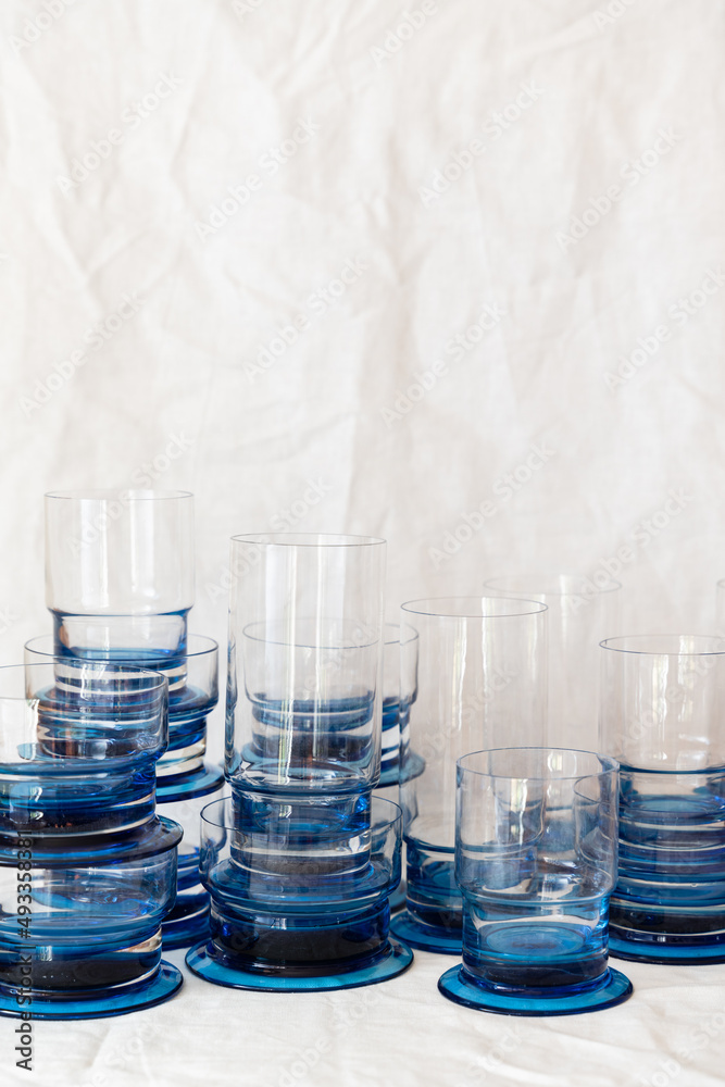 Dinnerware on a simple white background