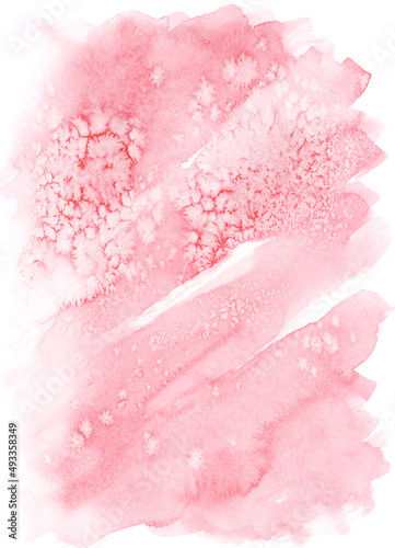 Abstract pink watercolor backround, painting