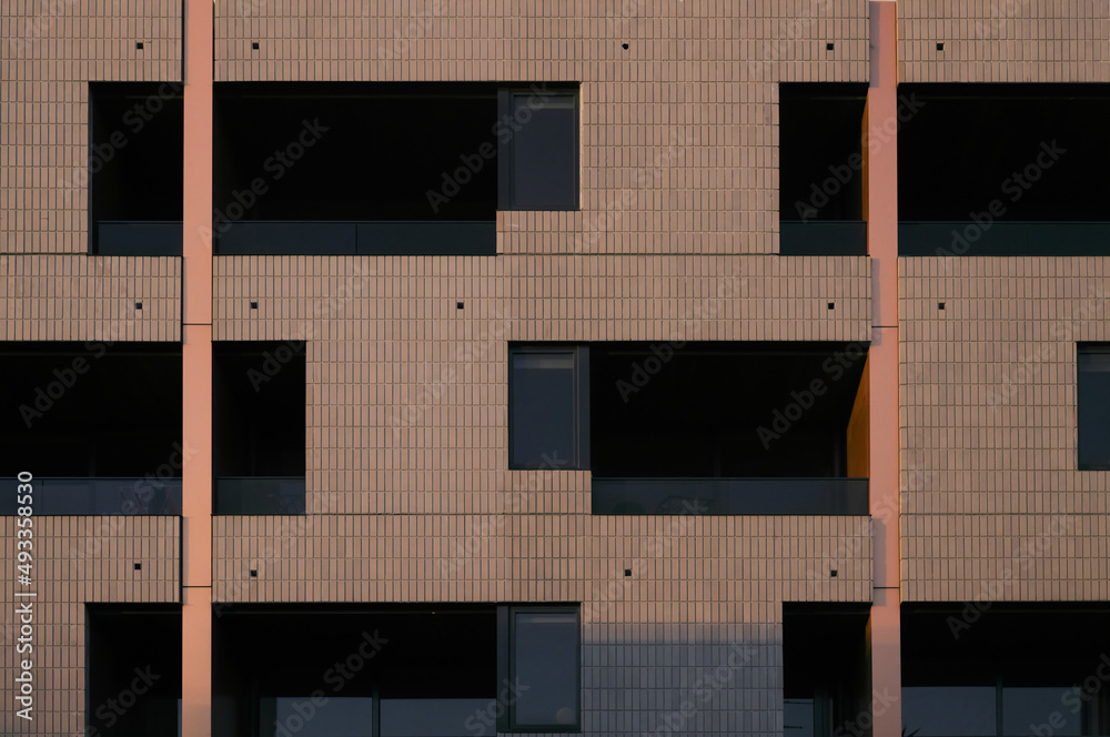 Fascia of modern apartment building Stock Photo Adobe Stock