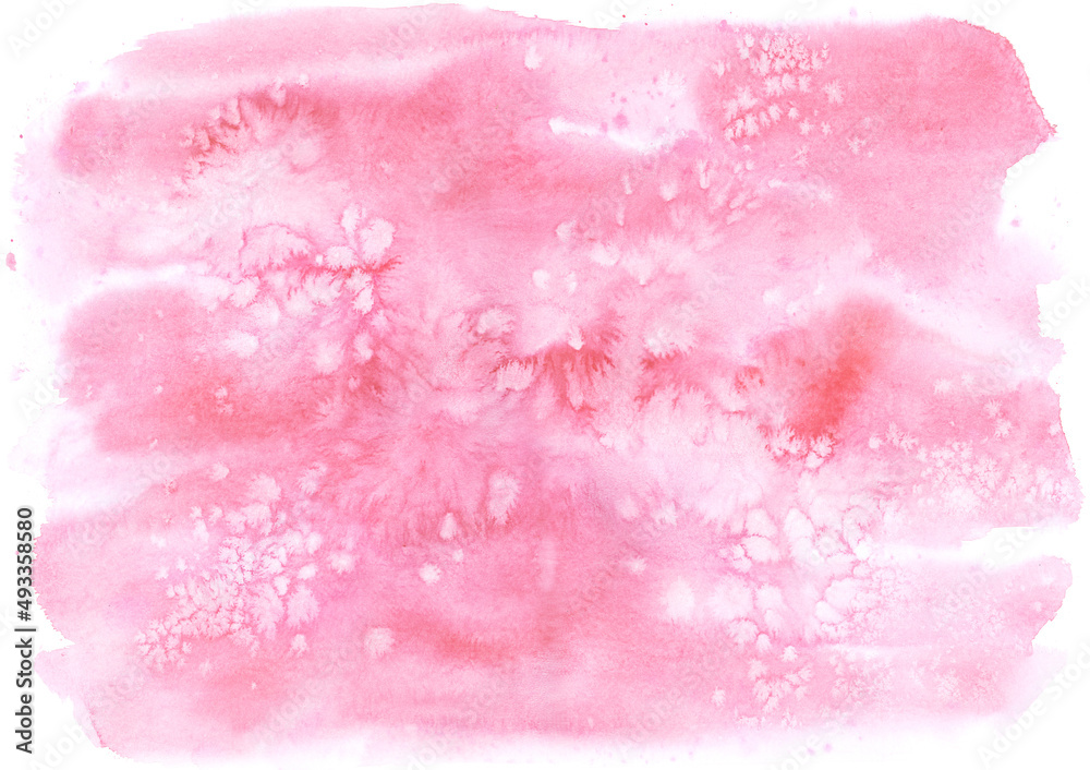 Obraz premium Abstract pink watercolor backround, painting
