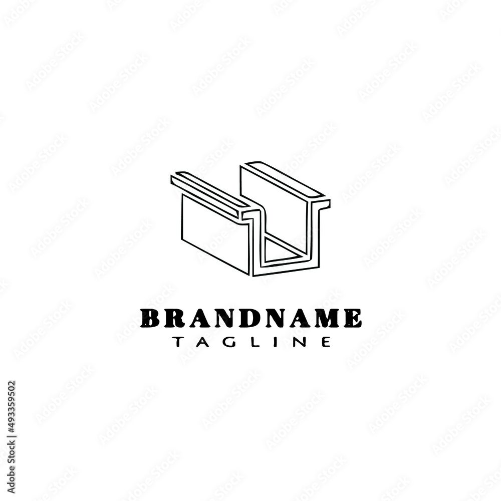 gutter logo cartoon icon design template black isolated vector illustration gutter logo cartoon icon design template black isolated vector illustration