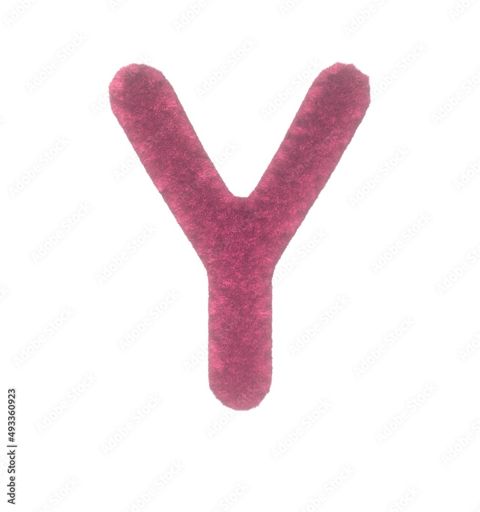 Fuzzy Pink Themed Font Letter Y Fuzzy Pink Themed Font Letter Y