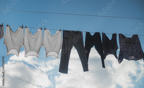 Hanging Drying Outdoor Clothes