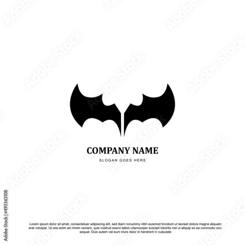 bat vector icon logo template illustration design