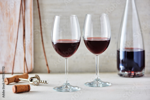 Two Glasses of Red Wine