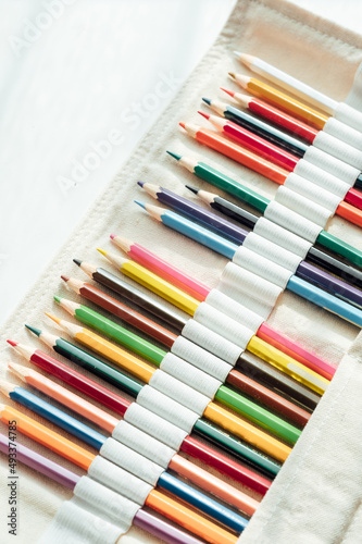 Colorful pencils photo