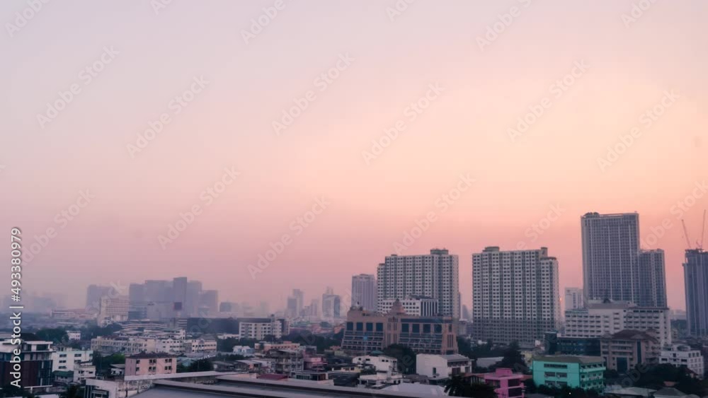 Timelapse night traffic during rush hour, Bangkok, Thailand. Time lapse of Bangkok city at night. Timelapse night traffic during rush hour, Bangkok, Thailand. Time lapse of Bangkok city at night.