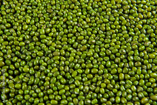 green mung beans texture background photo
