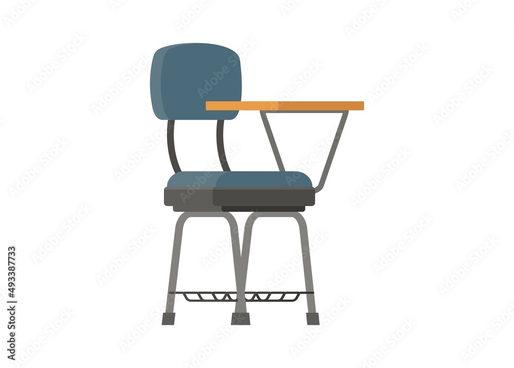 Writing chair. Simple flat illustration. Writing chair. Simple flat illustration.