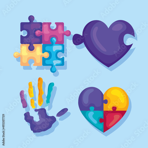 autism day four icons