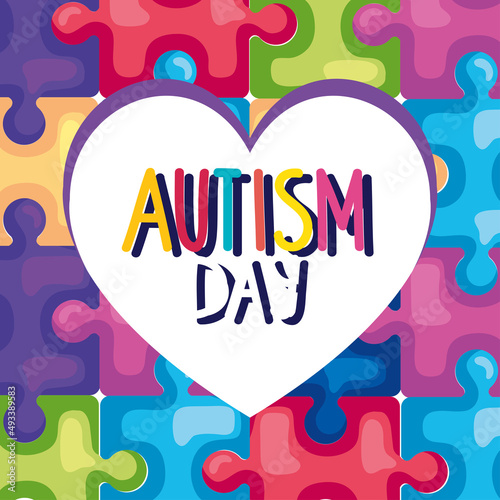 autism day postcard