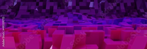 purple chairs in a bar abstract