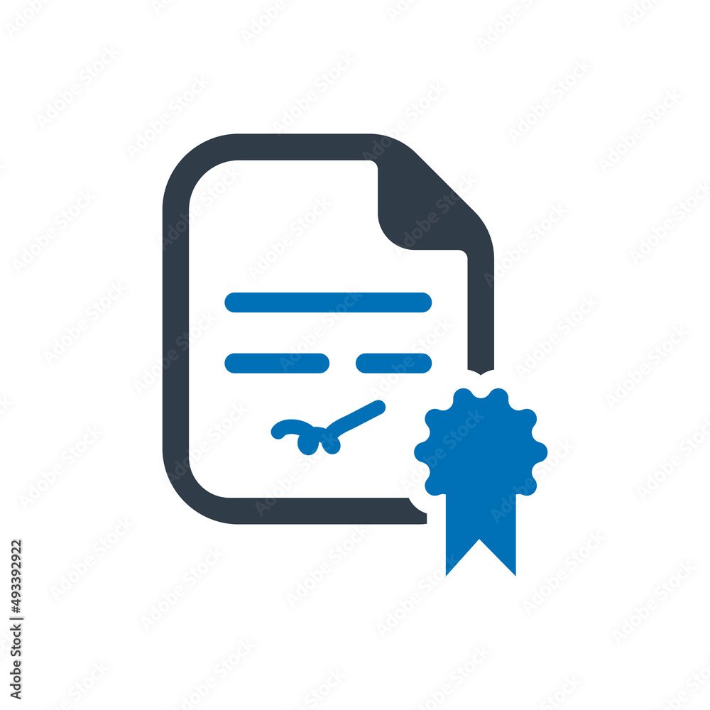 Award certificate icon Award certificate icon