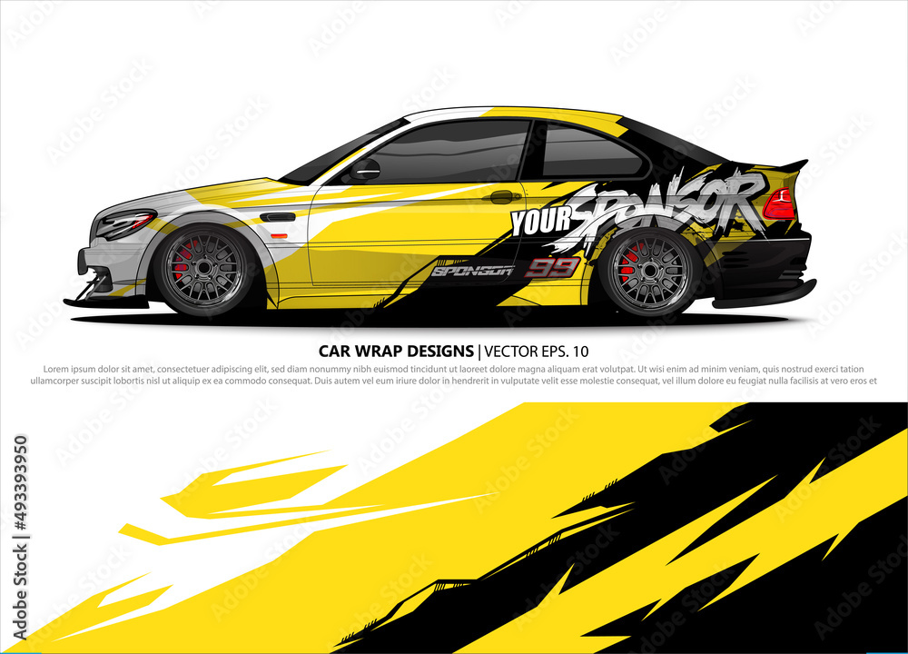 car wrap design. simple lines with abstract background vector concept for vehicle vinyl wrap and automotive decal livery car wrap design. simple lines with abstract background vector concept for vehicle vinyl wrap and automotive decal livery